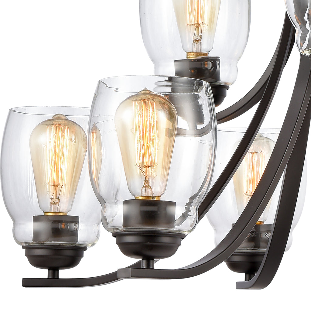 THOMAS CN320921 Calistoga 30.5'' Wide 9-Light Chandelier - Oil Rubbed Bronze