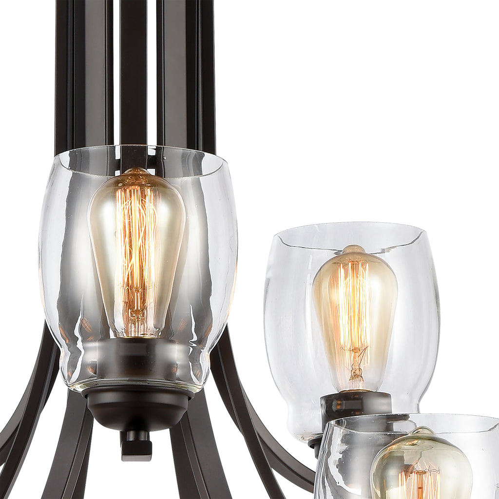 THOMAS CN320921 Calistoga 30.5'' Wide 9-Light Chandelier - Oil Rubbed Bronze