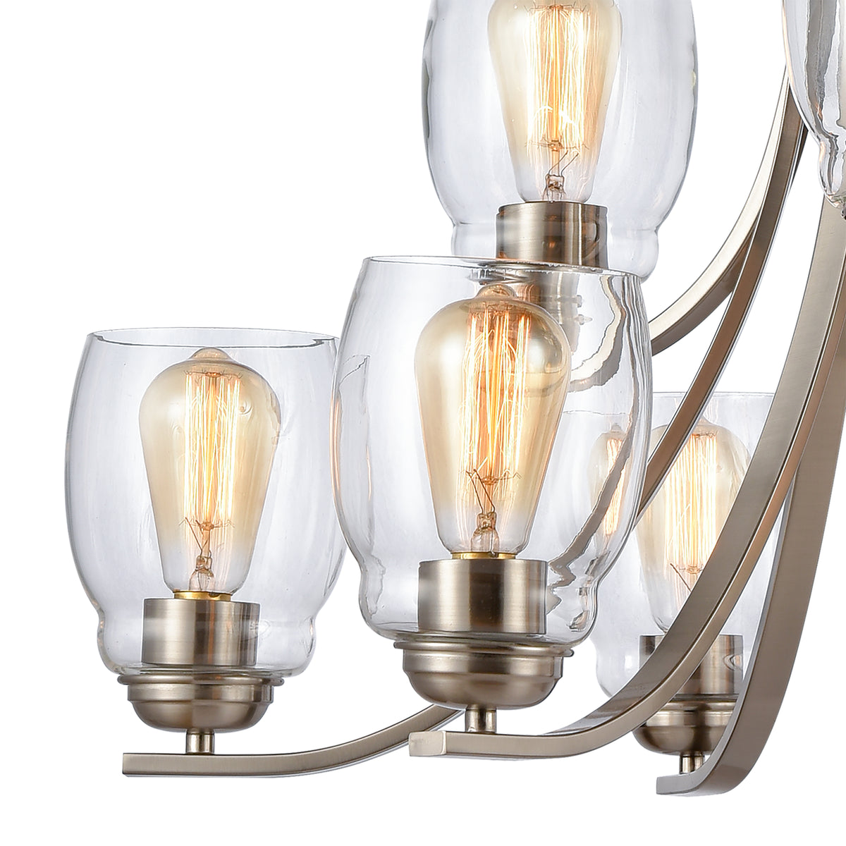 THOMAS CN320922 Calistoga 30.5'' Wide 9-Light Chandelier - Brushed Nickel