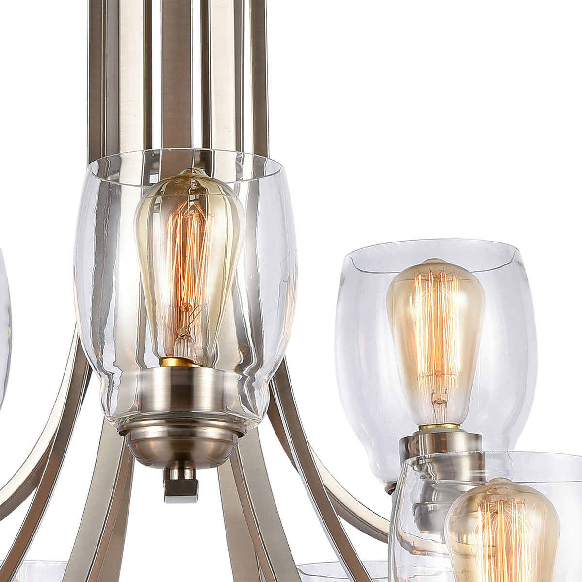 THOMAS CN320922 Calistoga 30.5'' Wide 9-Light Chandelier - Brushed Nickel