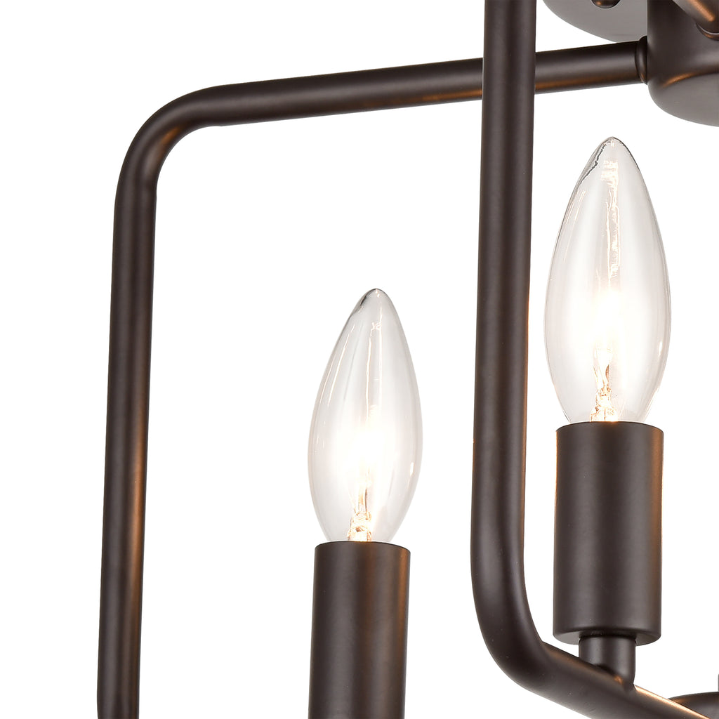 THOMAS CN330481 Park Slope 15'' Wide 4-Light Flush Mount - Oil Rubbed Bronze