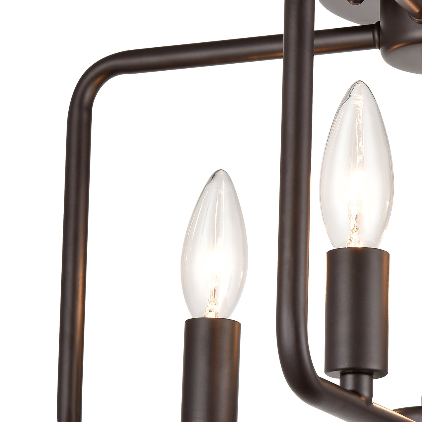 THOMAS CN330481 Park Slope 15'' Wide 4-Light Flush Mount - Oil Rubbed Bronze