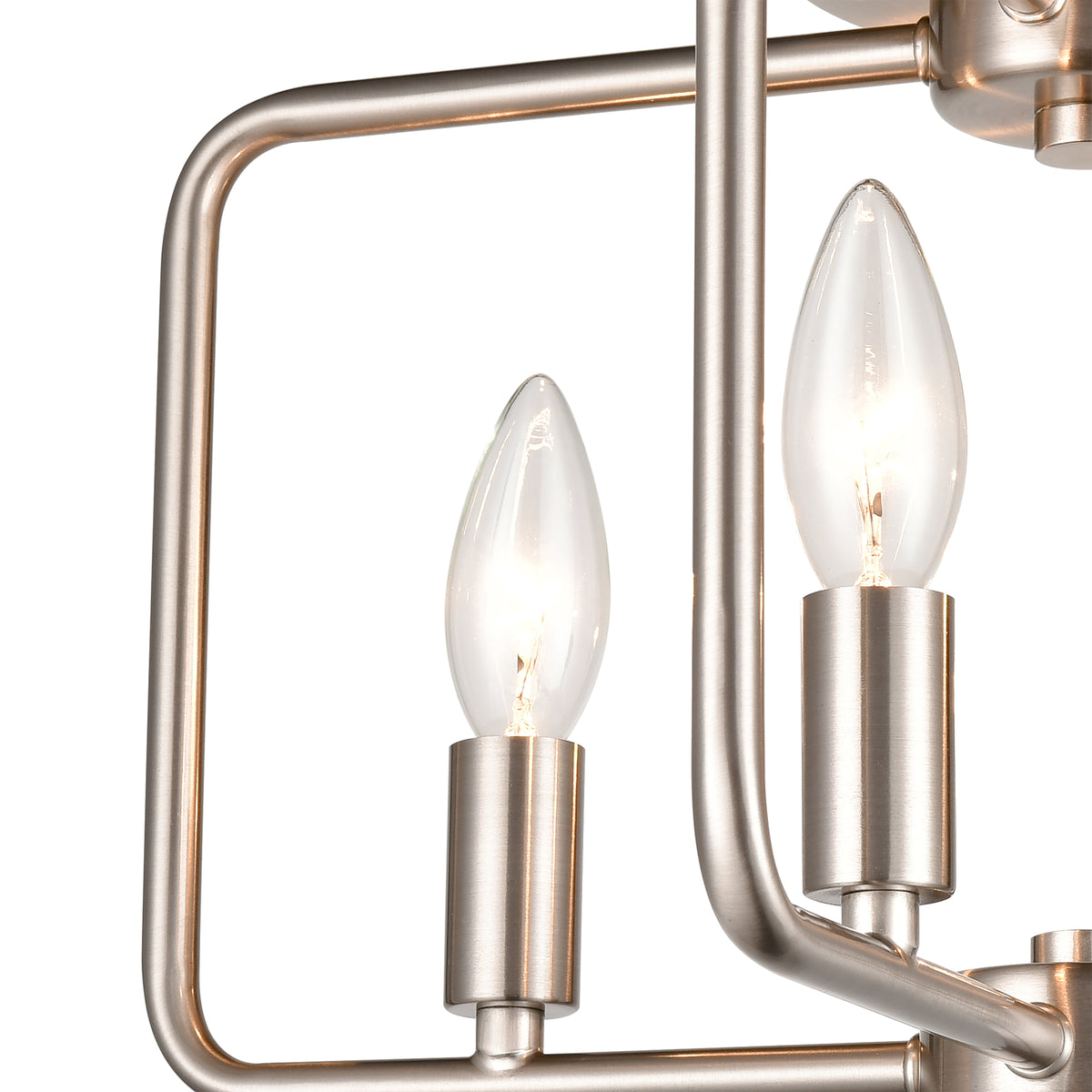 THOMAS CN330482 Park Slope 15'' Wide 4-Light Flush Mount - Brushed Nickel