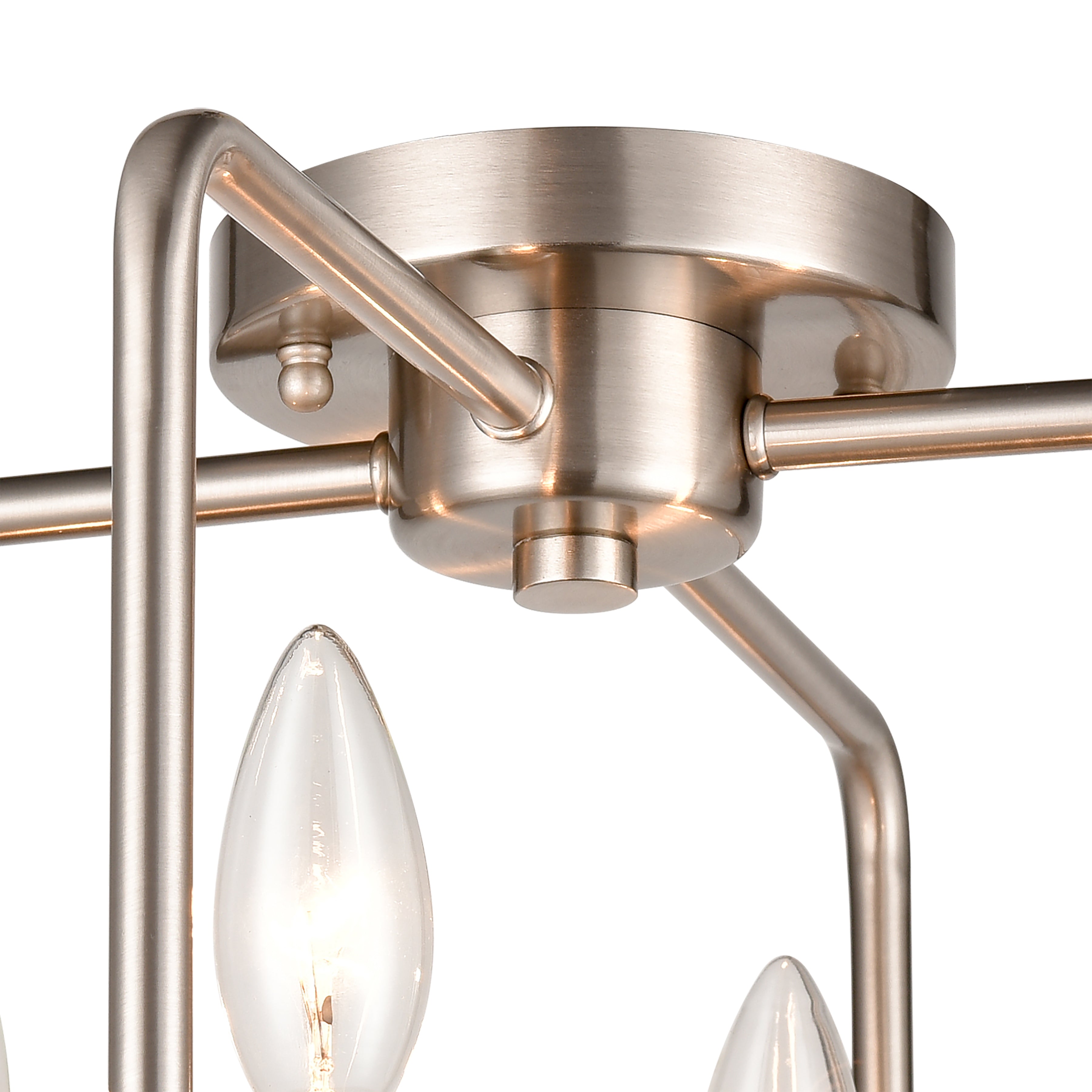 THOMAS CN330482 Park Slope 15'' Wide 4-Light Flush Mount - Brushed Nickel