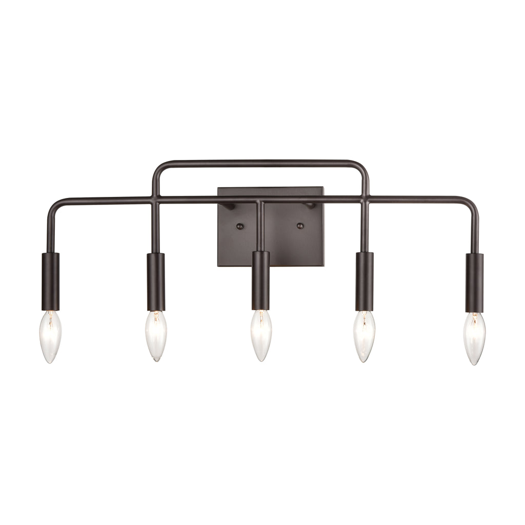 THOMAS CN330511 Park Slope 25'' Wide 5-Light Vanity Light - Oil Rubbed Bronze