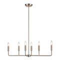 THOMAS CN330622 Park Slope 31'' Wide 6-Light Chandelier - Brushed Nickel
