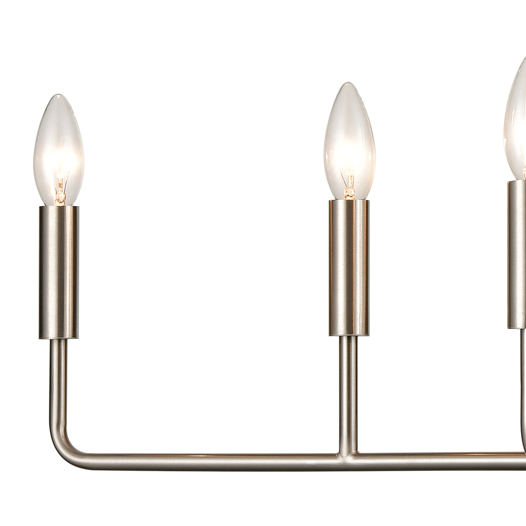 THOMAS CN330622 Park Slope 31'' Wide 6-Light Chandelier - Brushed Nickel