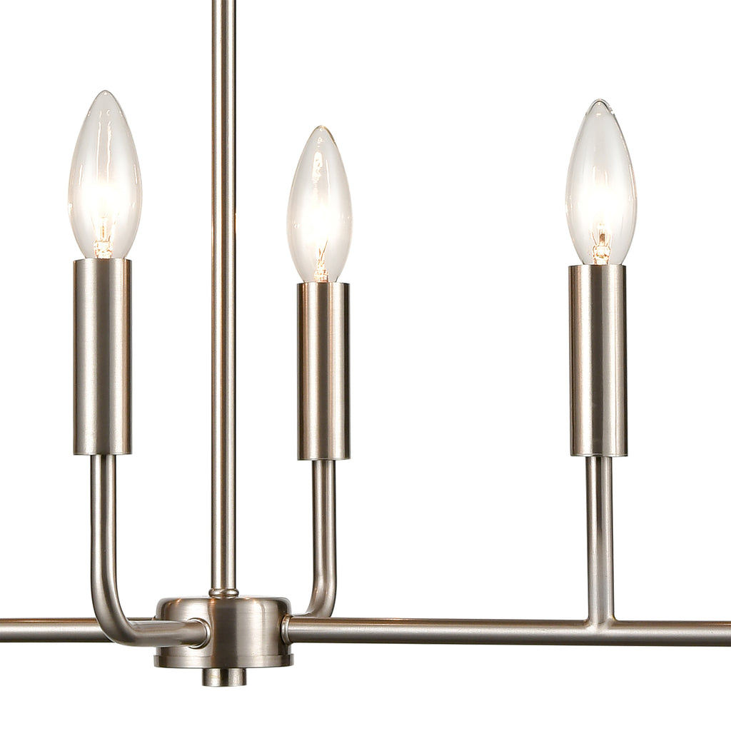 THOMAS CN330622 Park Slope 31'' Wide 6-Light Chandelier - Brushed Nickel