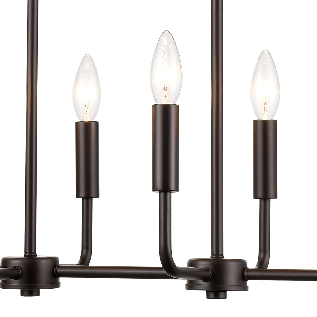 THOMAS CN330821 Park Slope 39'' Wide 8-Light Linear Chandelier - Oil Rubbed Bronze