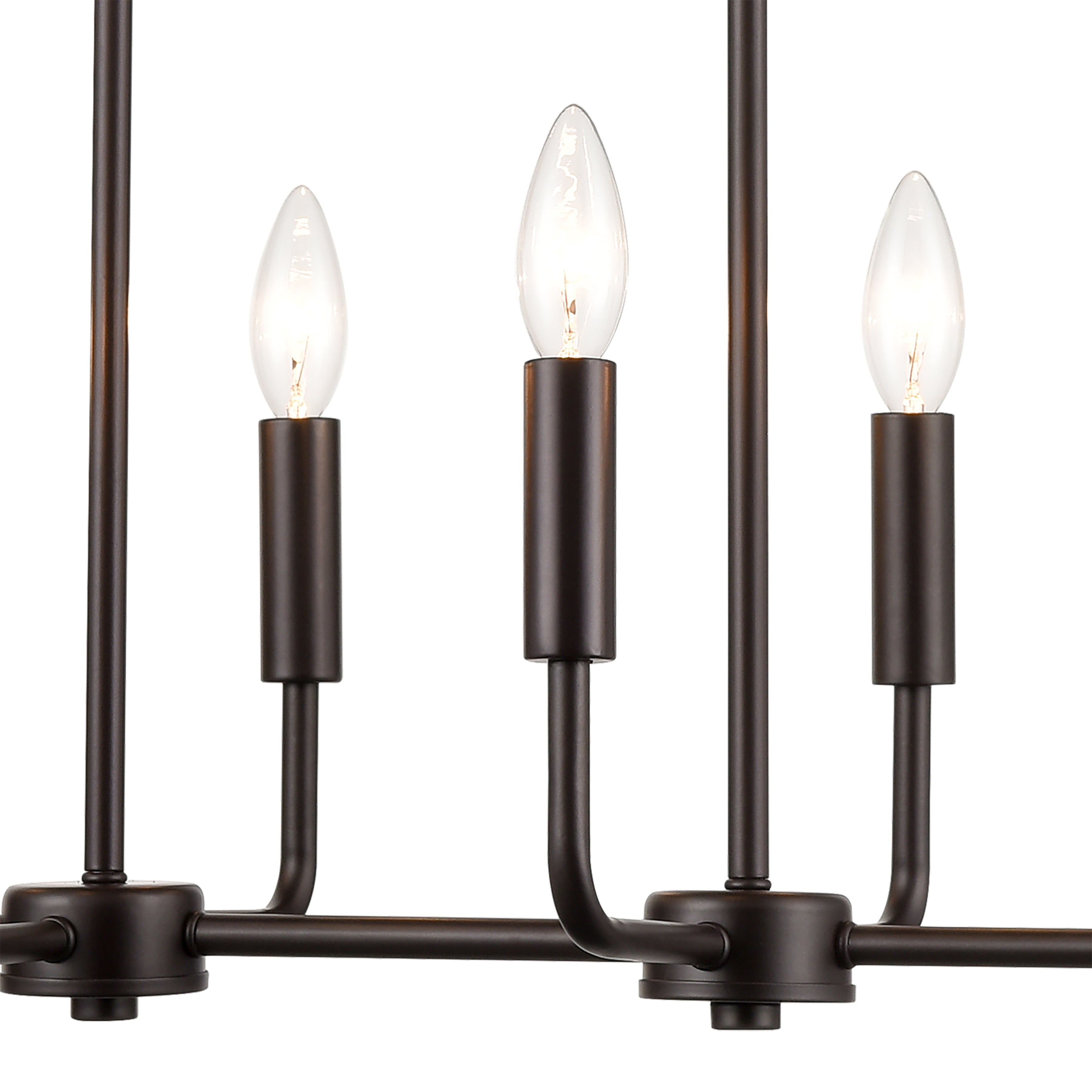 THOMAS CN330821 Park Slope 39'' Wide 8-Light Linear Chandelier - Oil Rubbed Bronze