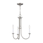 THOMAS CN340322 Meadowview 18'' Wide 3-Light Chandelier - Brushed Nickel