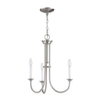 THOMAS CN340322 Meadowview 18'' Wide 3-Light Chandelier - Brushed Nickel