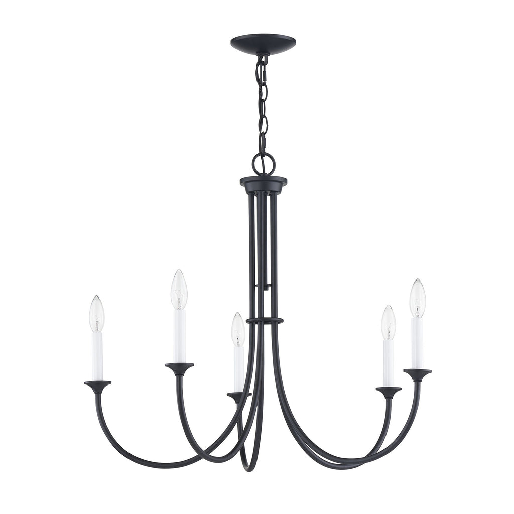 THOMAS CN340426 Meadowview 28'' Wide 5-Light Chandelier - Matte Black