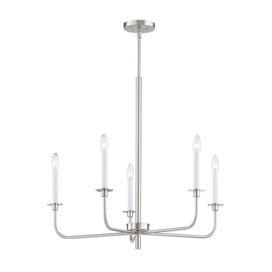 THOMAS CN341522 Lexington Green 30'' Wide 5-Light Chandelier - Brushed Nickel