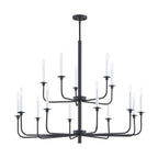 THOMAS CN3415826 Lexington Green 46'' Wide 15-Light Chandelier - Matte Black