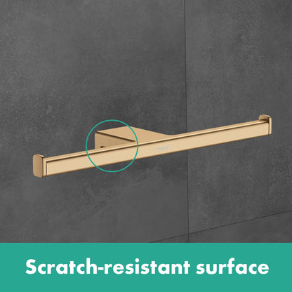 HANSGROHE 41748700 Matte White AddStoris Modern Toilet Paper Holder