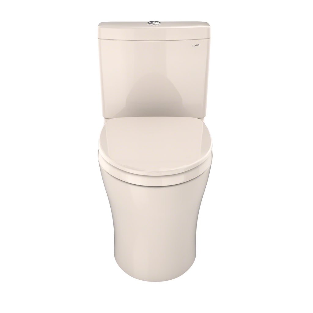 TOTO MS446124CEMFGN#12 Aquia Iv Two-Piece Elongated Dual Flush 1.28 And 0.9 Gpf Universal Height Toilet With Cefiontect - Sedona Beige