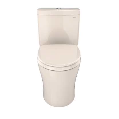 TOTO MS446124CEMFGN#12 Aquia Iv Two-Piece Elongated Dual Flush 1.28 And 0.9 Gpf Universal Height Toilet With Cefiontect - Sedona Beige