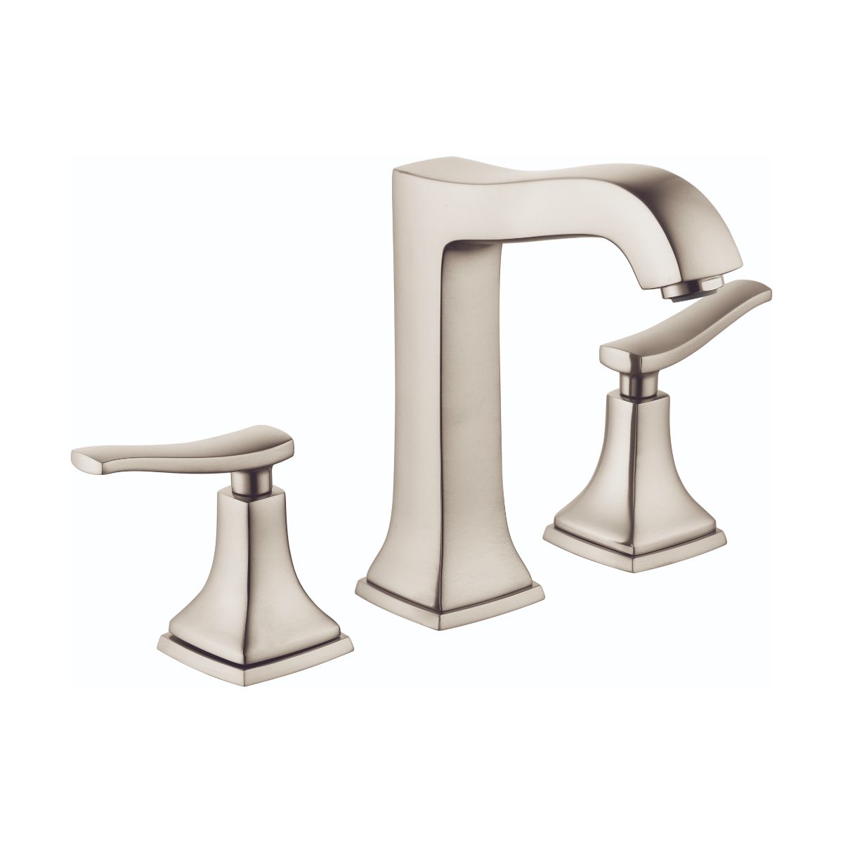 HANSGROHE 31331821 Metropol Classic Widespread Faucet 160 with Lever Handles and Pop-Up Drain, 1.2 GPM - Brushed Nickel