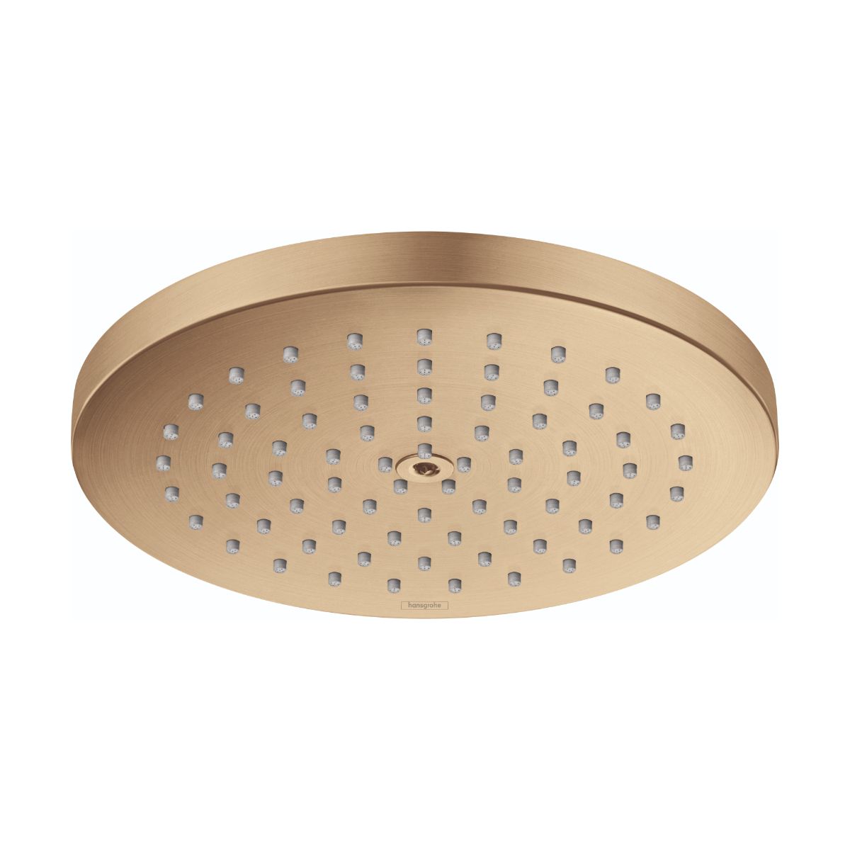 HANSGROHE 26928141 Raindance S Showerhead 180 1-Jet PowderRain, 2.5 GPM - Brushed Bronze