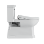 TOTO MW9644726CEFG#01 Washlet+ Soiree Elongated 1.28 Gpf Universal Height Toilet With S7 Bidet Seat - Cotton White