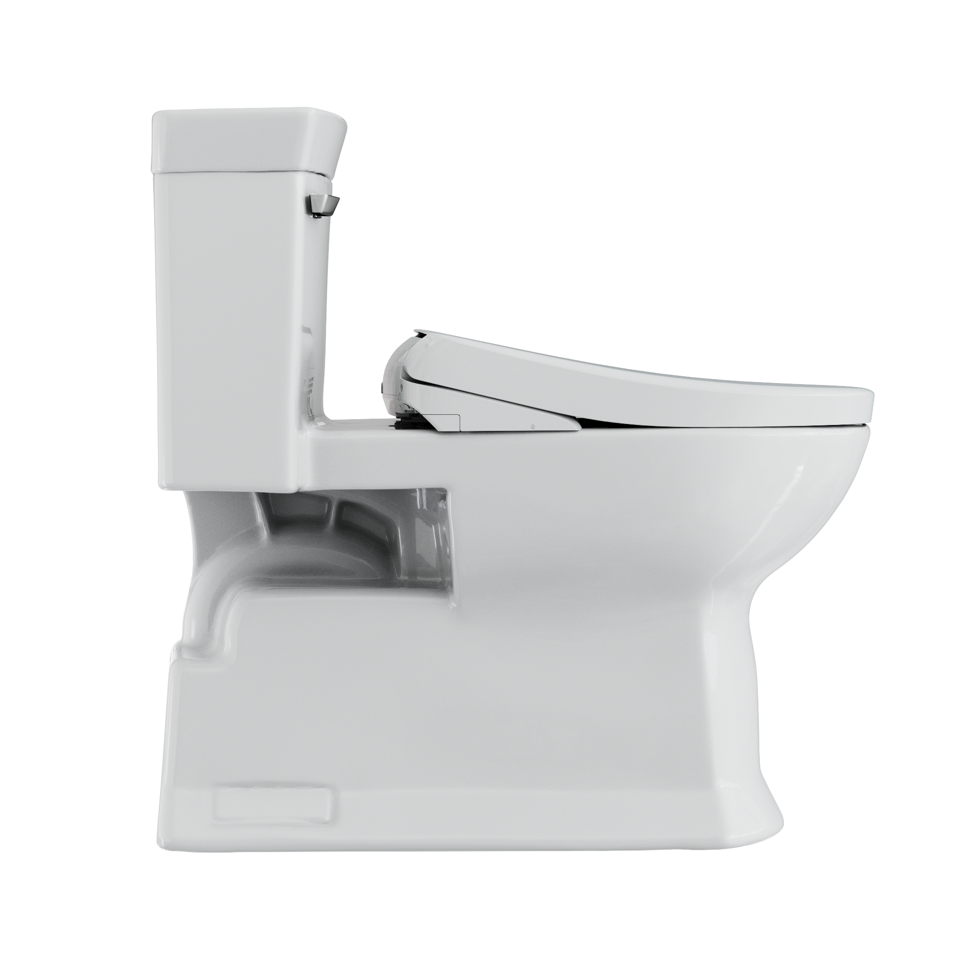 TOTO MW9644726CEFG#01 Washlet+ Soiree Elongated 1.28 Gpf Universal Height Toilet With S7 Bidet Seat - Cotton White