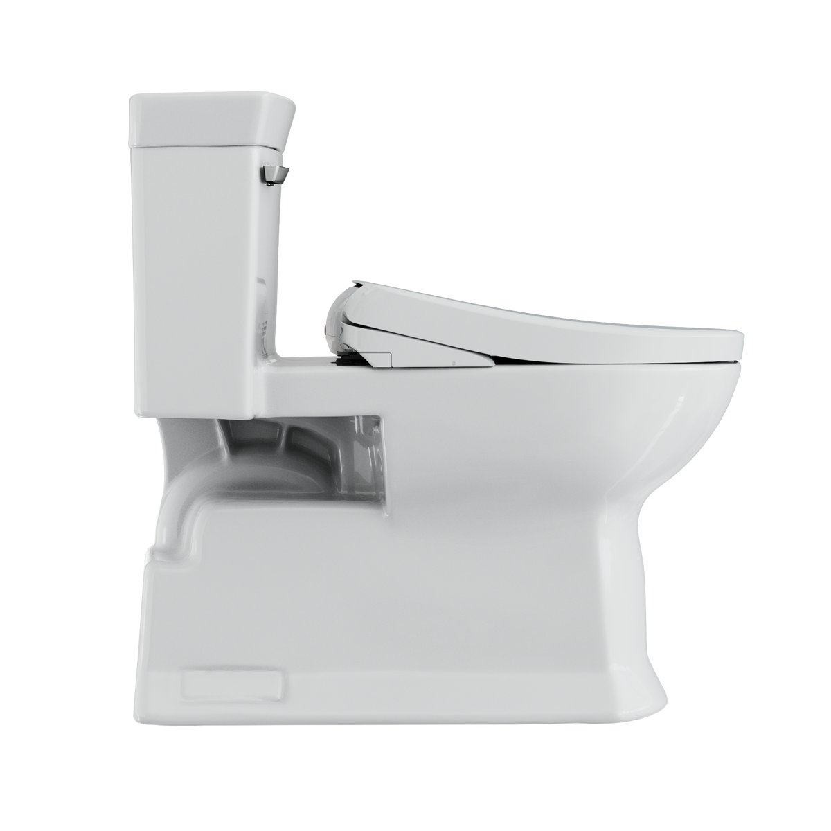 TOTO MW9644726CEFGA#01 Washlet+ Soiree Elongated 1.28 Gpf Universal Height Toilet With Auto Flush S7 Bidet Seat - Cotton White