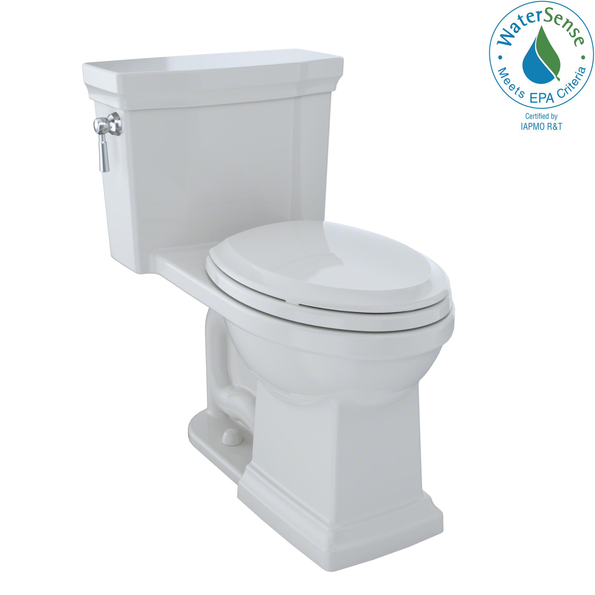 TOTO MS814224CEFG#11 Promenade Ii One-Piece Elongated 1.28 Gpf Universal Height Toilet With Cefiontect - Colonial White