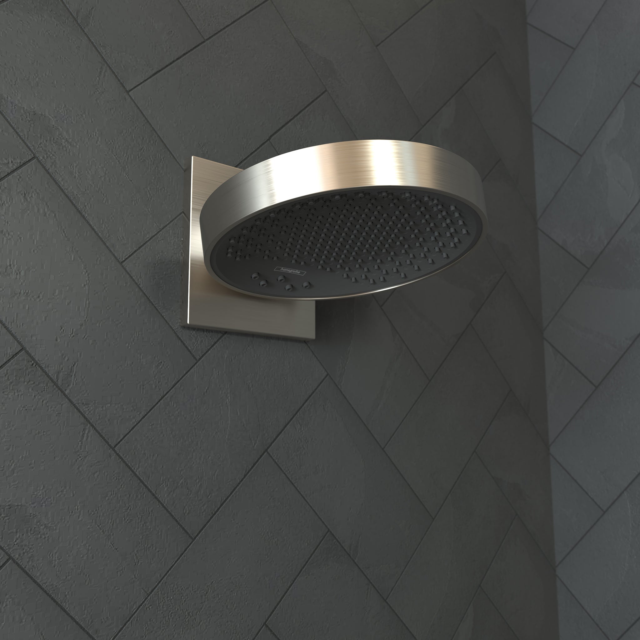 HANSGROHE 26235821 Rainfinity Showerhead 250 3-Jet with Wall Connector Trim, 1.75 GPM - Brushed Nickel