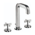 AXOR 39133001 Citterio Widespread Faucet 170 with Cross Handles and Pop-Up Drain, 1.2 GPM - Chrome