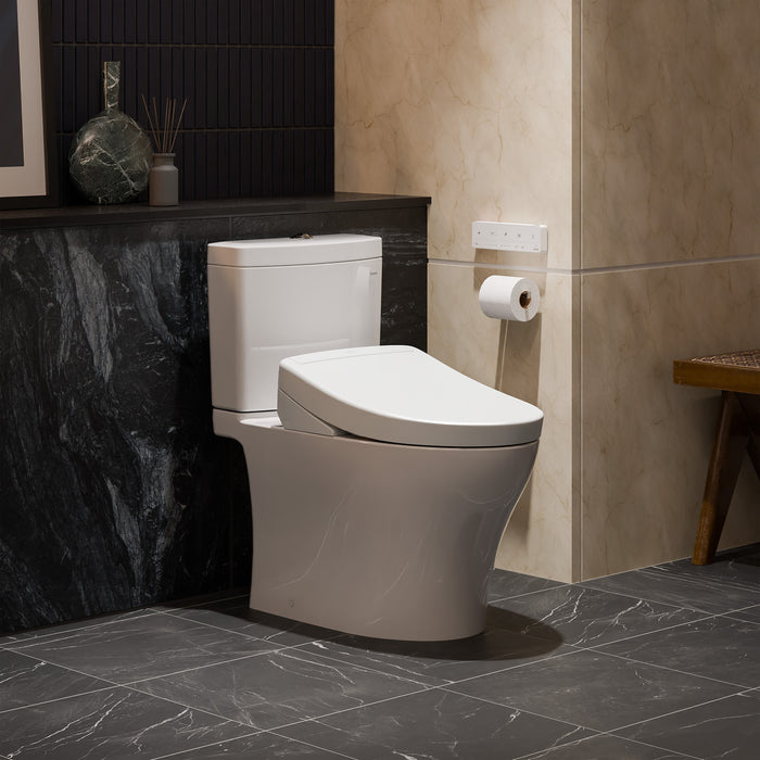 TOTO SW3446#01 Washlet S5 Elongated Electronic Bidet Toilet Seat - Cotton White