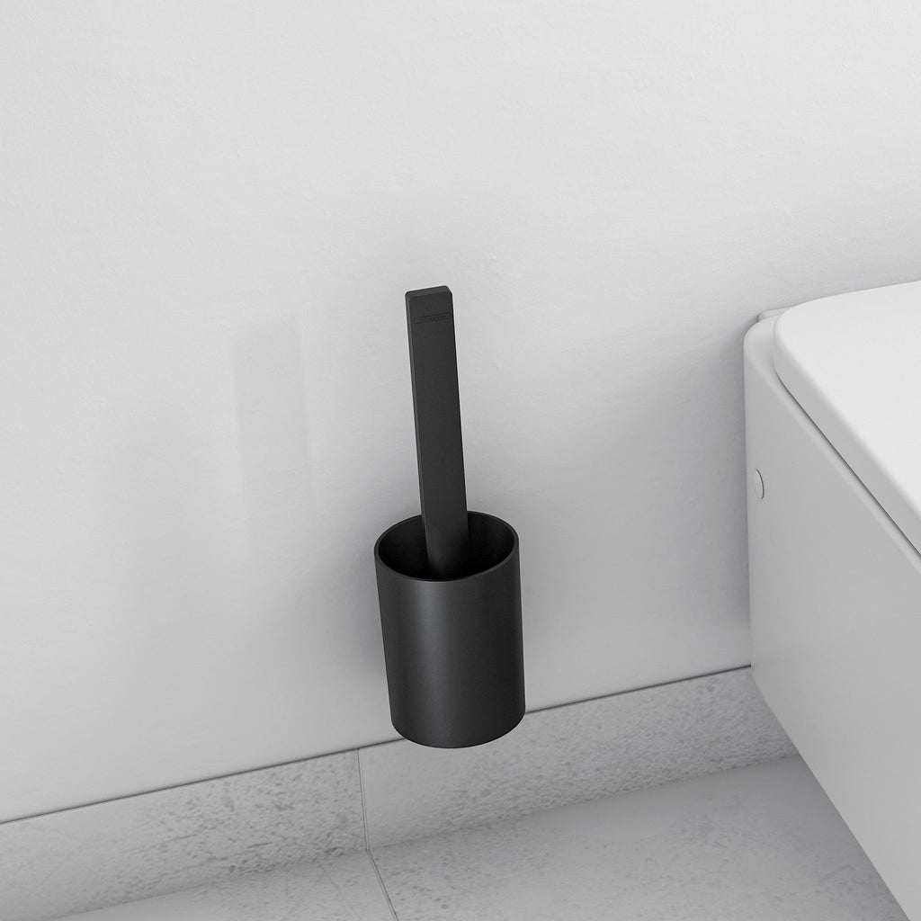 HANSGROHE 27927670 WallStoris Toilet Brush Holder - Matte Black
