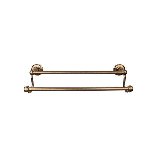 TOP KNOBS ED9GBZD TOP BATH (R) Edwardian Bath Double 26 1/2" Wall Mounted Towel Bar - German Bronze