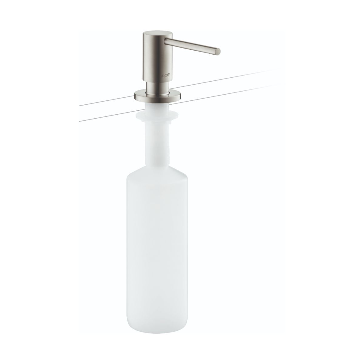 AXOR 42818801 Uno Soap Dispenser - Stainless Steel Optic