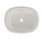 TOTO LT481G#11 Maris 20-5/16" x 15-9/16" Oval Undermount Bathroom Sink with CEFIONTECT , Colonial White