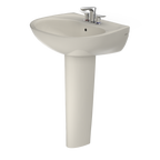 TOTO LPT241.4G#12 Supreme Oval Basin Pedestal Bathroom Sink With Cefiontect For 4 Inch Center Faucets - Sedona Beige
