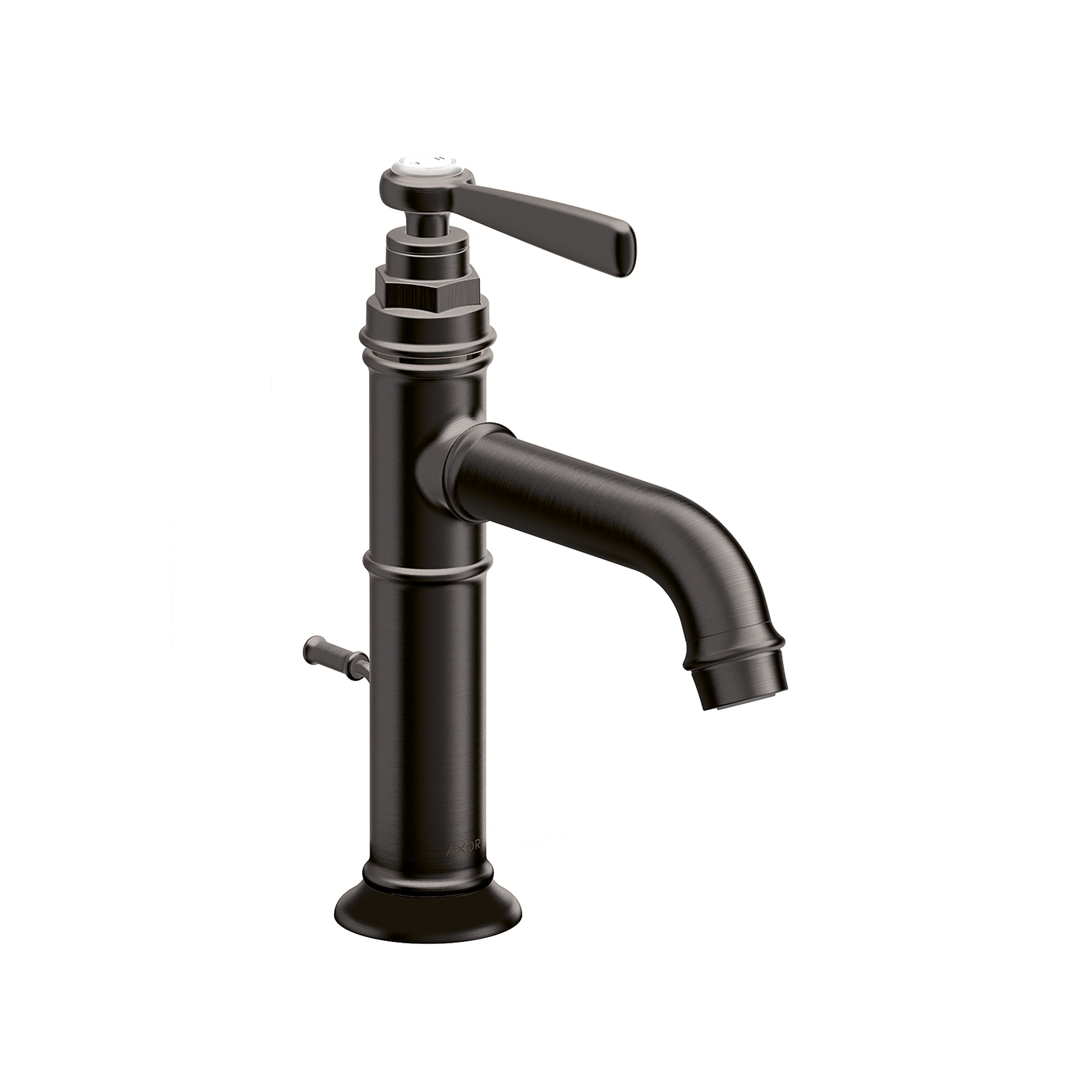 AXOR 16515341 Montreux Single-Hole Faucet 100 with Pop-Up Drain, 1.2 GPM - Brushed Black Chrome