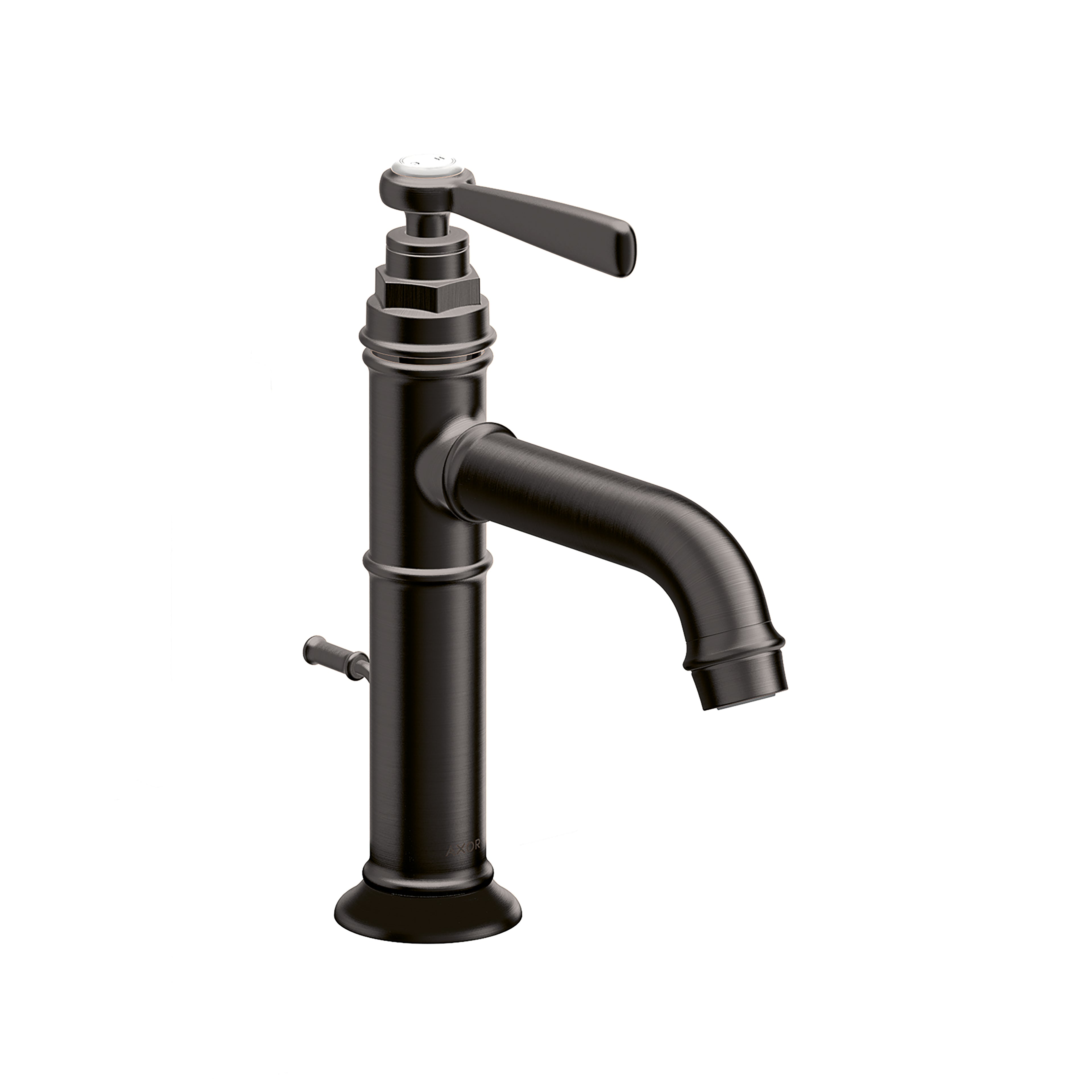 AXOR 16515341 Montreux Single-Hole Faucet 100 with Pop-Up Drain, 1.2 GPM - Brushed Black Chrome