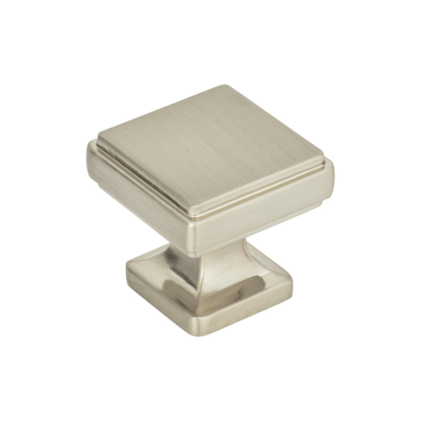 ATLAS A201-BRN Kate 1 1/4" Length Square Knob - Brushed Nickel