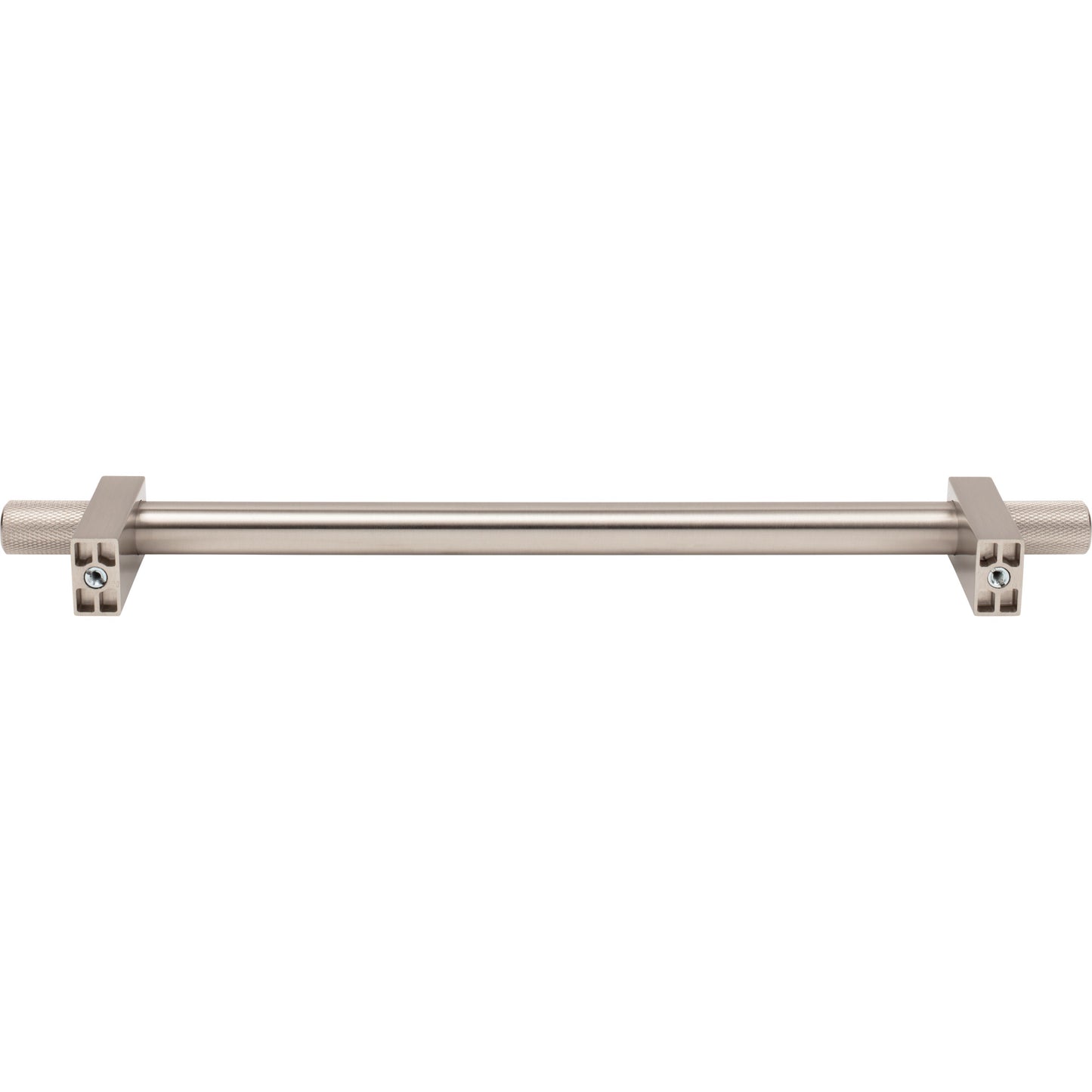 JEFFREY ALEXANDER 698-12SN Larkin Knurled Ends 12" Center-to-Center Appliance Pull - Satin Nickel