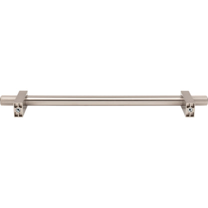 JEFFREY ALEXANDER 698-12SN Larkin Knurled Ends 12" Center-to-Center Appliance Pull - Satin Nickel