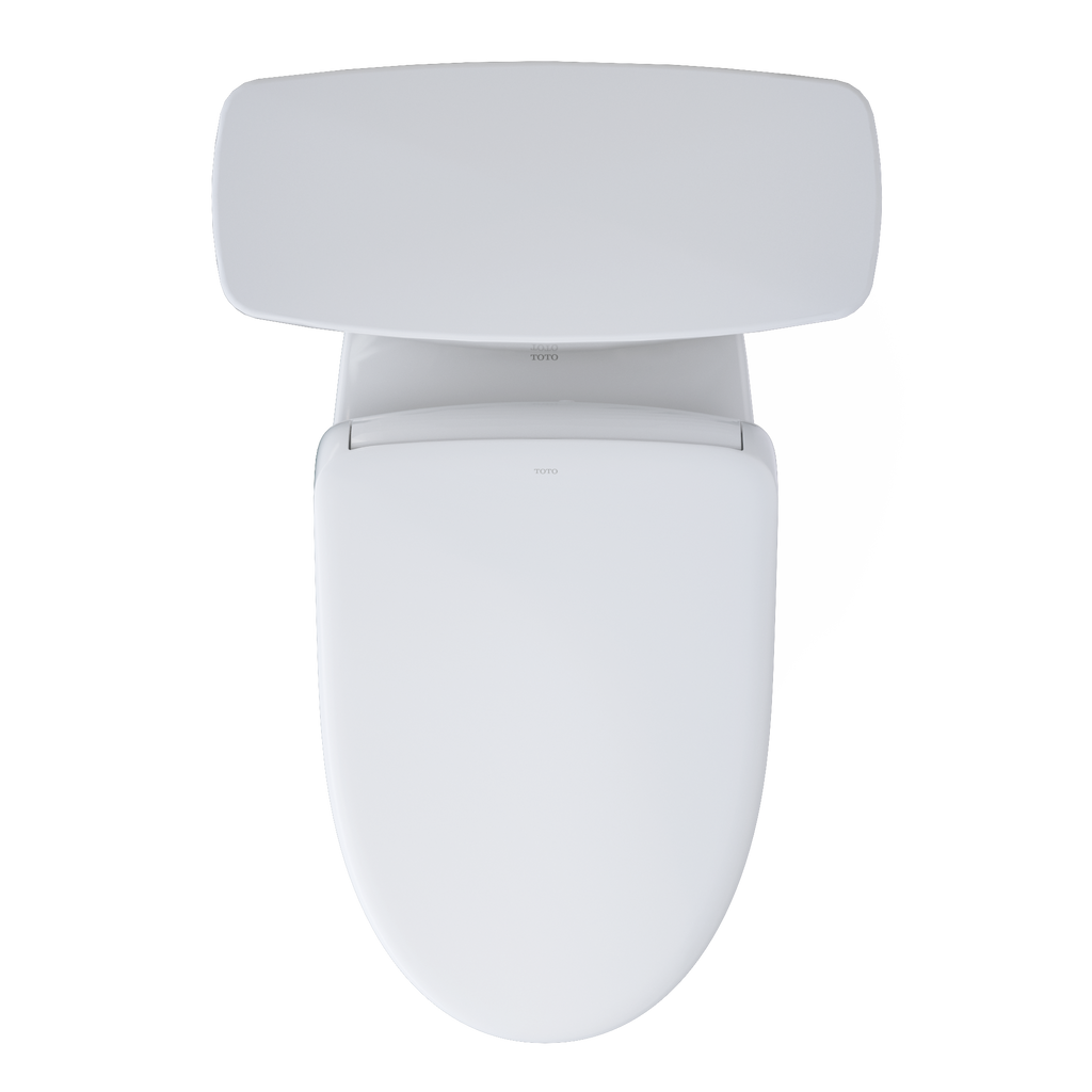 TOTO MW7864736CEFGA.10#01 Drake Transitional Washlet+ Two-Piece Elongated 1.28 Gpf Universal Height Tornado Flush Toilet And S7A Contemporary Bidet Seat With Auto Flush - Cotton White