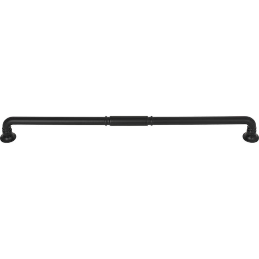 TOP KNOBS TK1007BLK Kent 12" Center to Center Bar Pull - Flat Black