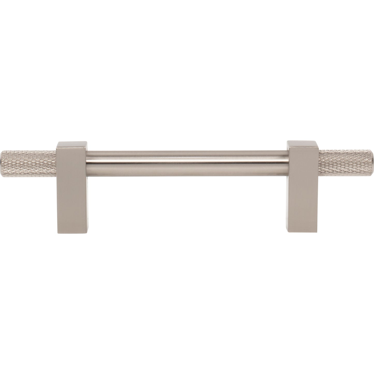 JEFFREY ALEXANDER 698-96SN Larkin Knurled Ends 96 mm Center-to-Center Bar Pull - Satin Nickel