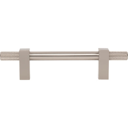 JEFFREY ALEXANDER 698-96SN Larkin Knurled Ends 96 mm Center-to-Center Bar Pull - Satin Nickel