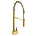 AXOR 10820251 Starck Semi-Pro Kitchen Faucet 2-Spray, 1.75 GPM - Brushed Gold Optic