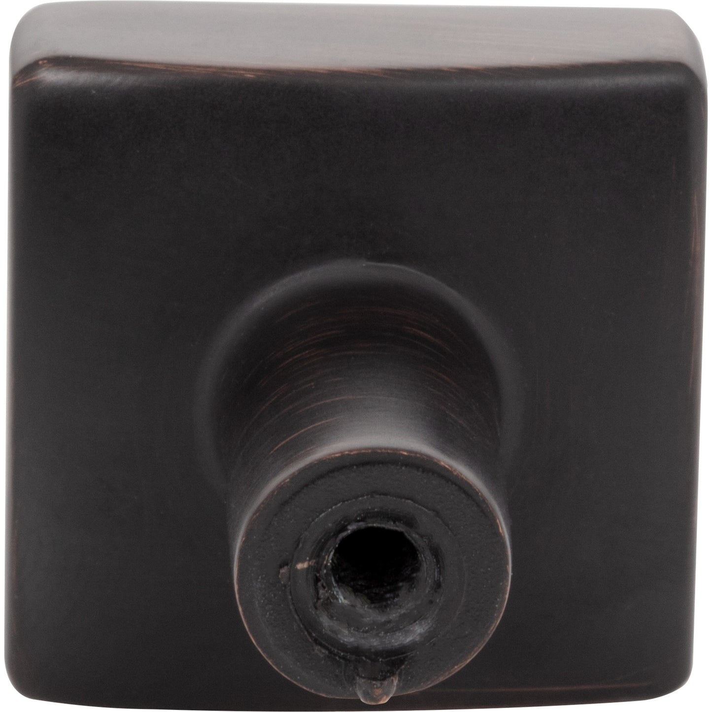 JEFFREY ALEXANDER 845DBAC Dominique 1-1/8" Length Square Knob - Brushed Oil Rubbed Bronze