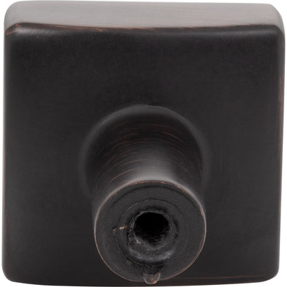 JEFFREY ALEXANDER 845DBAC Dominique 1-1/8" Length Square Knob - Brushed Oil Rubbed Bronze