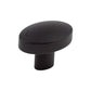 TOP KNOBS TK910BLK Hillmont 1 3/8" Length Oval Knob - Flat Black