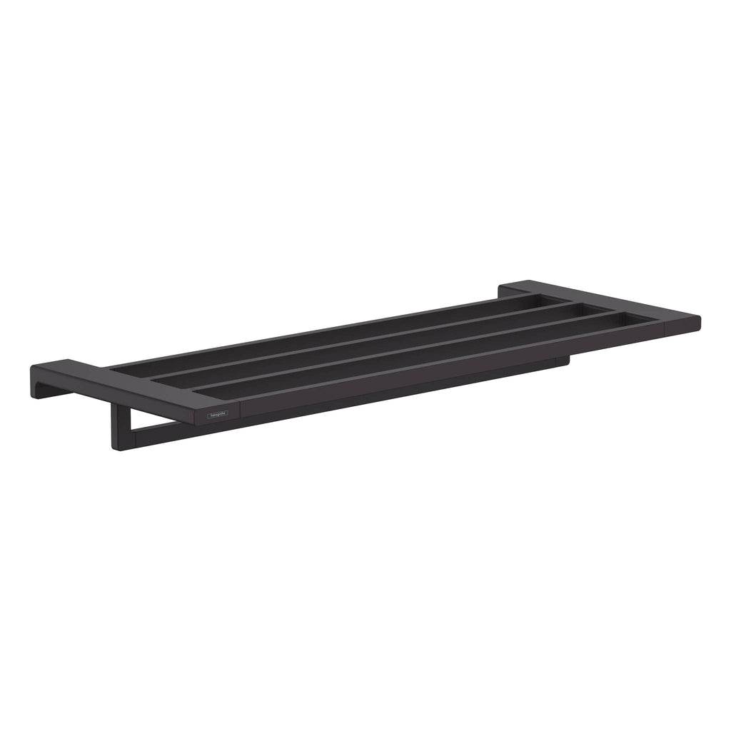 HANSGROHE 41751670 AddStoris Towel Rack with Towel Bar - Matte Black